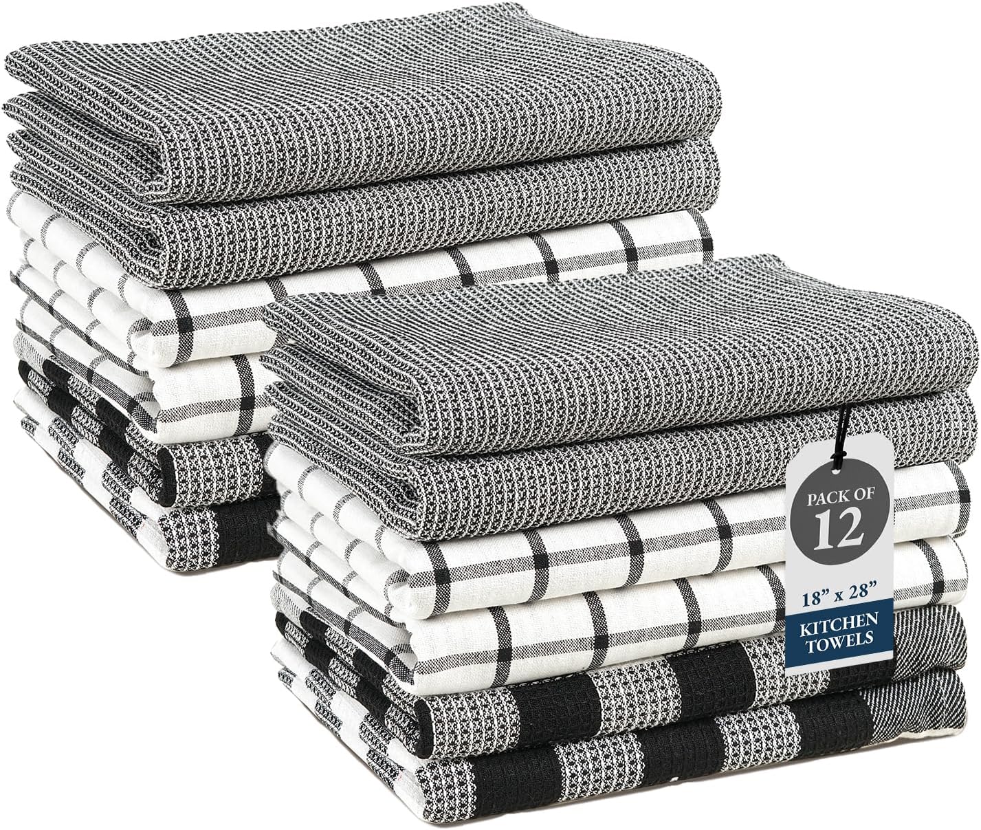 LANE LINEN Kitchen Towels and Dishcloths Sets