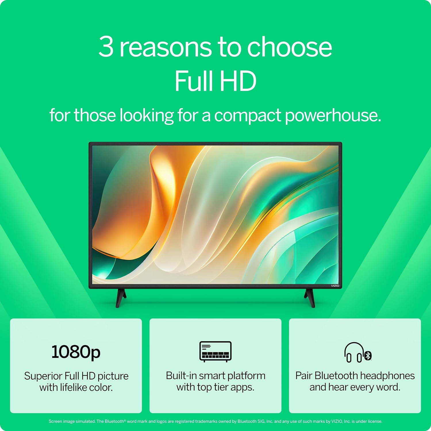 VIZIO 40" Full HD Smart TV | 1080p, Alexa