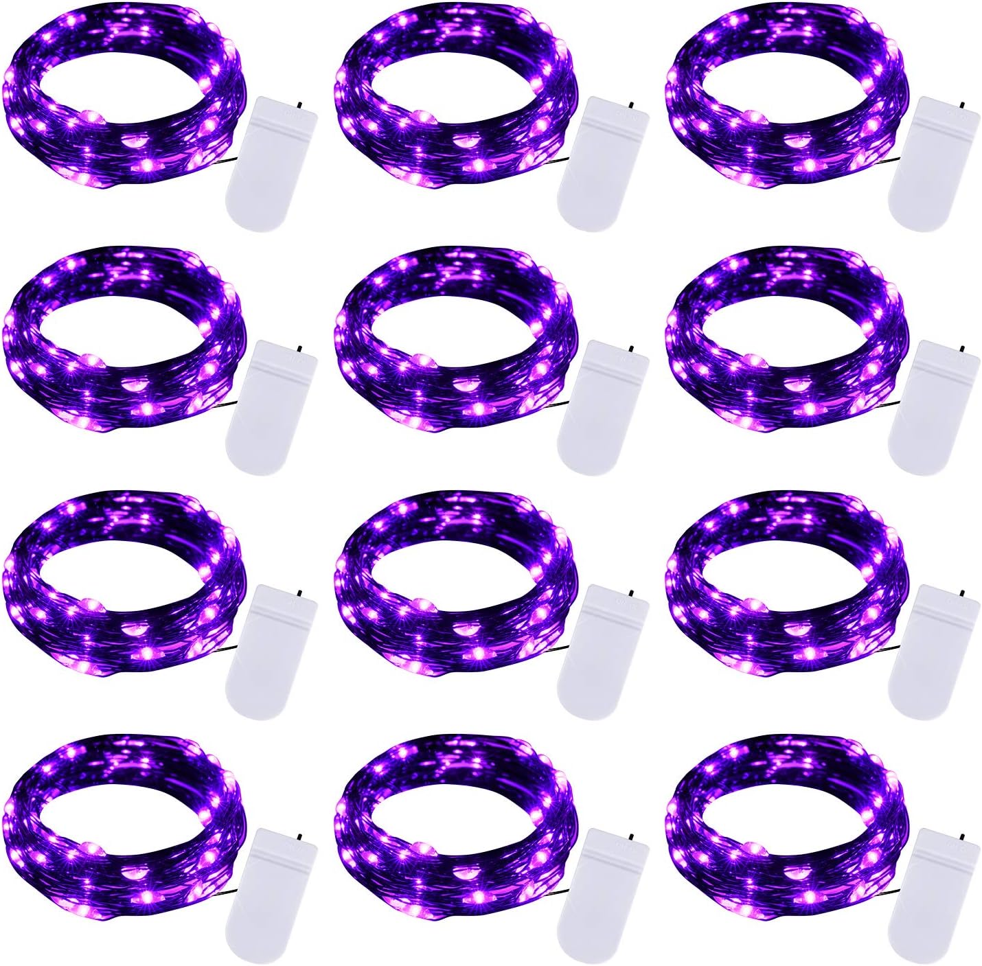 Brightown 12-Pack LED Fairy String Lights