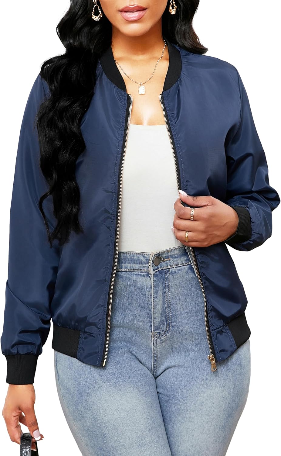 Women’s Lightweight Casual Bomber Jacket