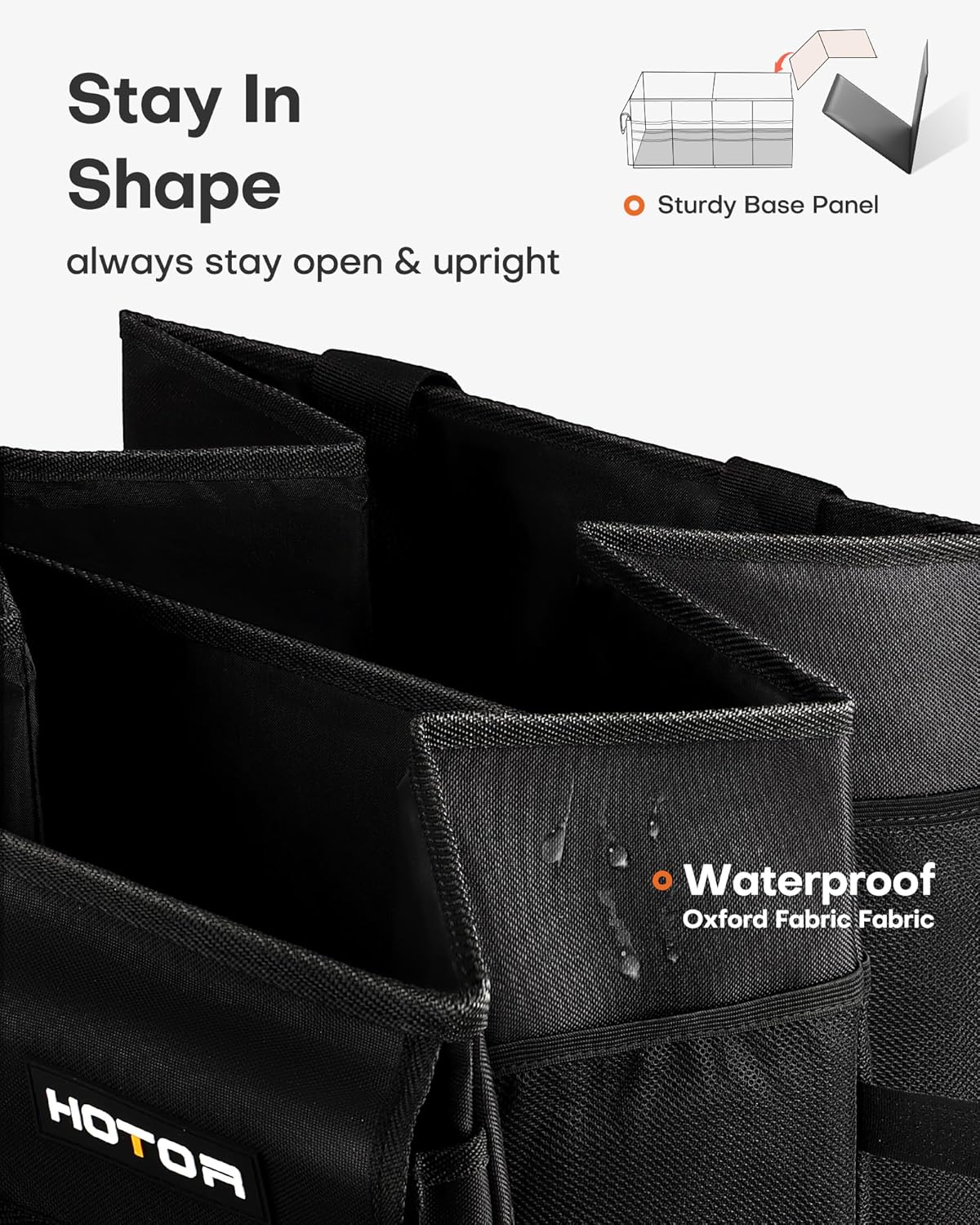 HOTOR Foldable Trunk Organizer