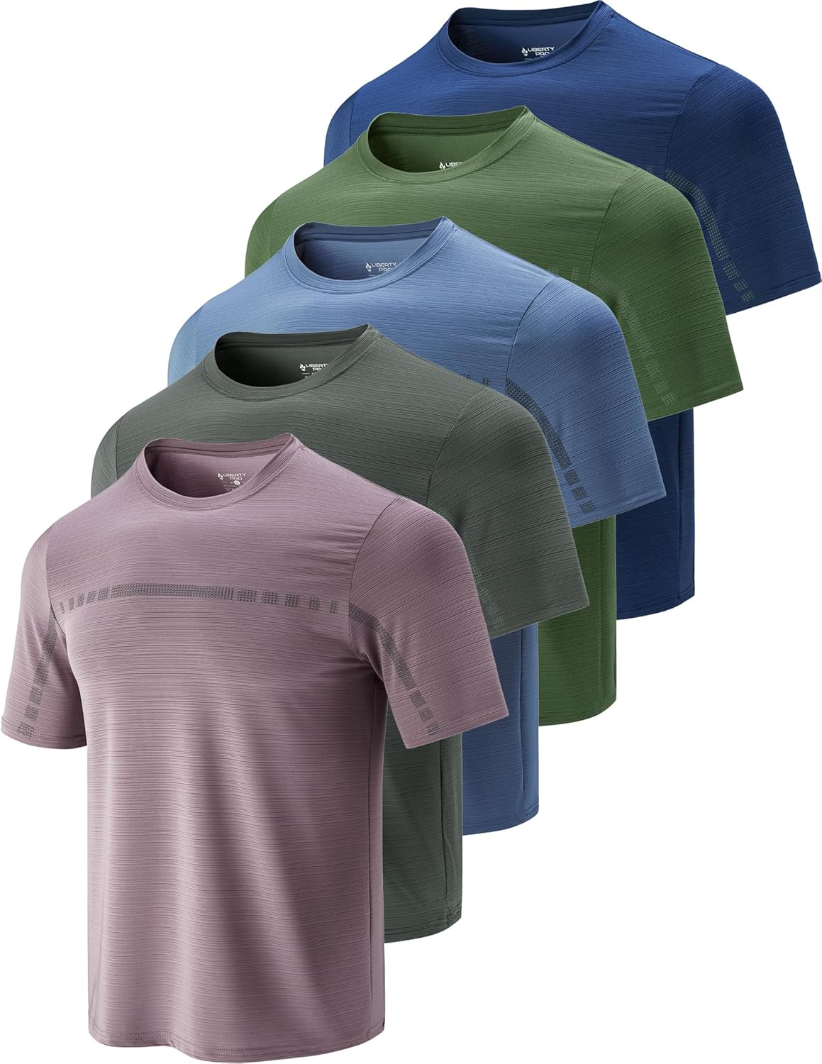 Men’s Active Quick Dry Crew Neck T Shirts