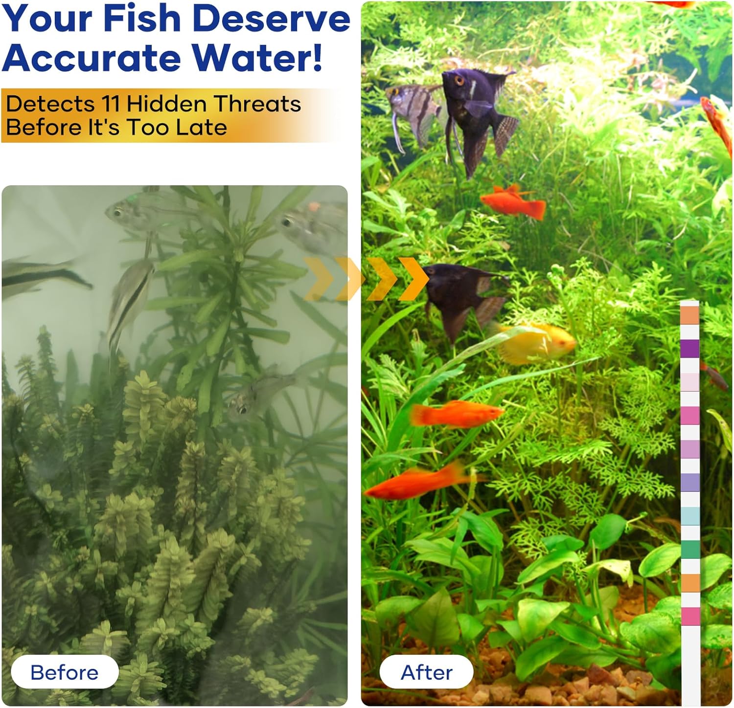 Aquarium Test Strips Fish Tank Water Test Kit