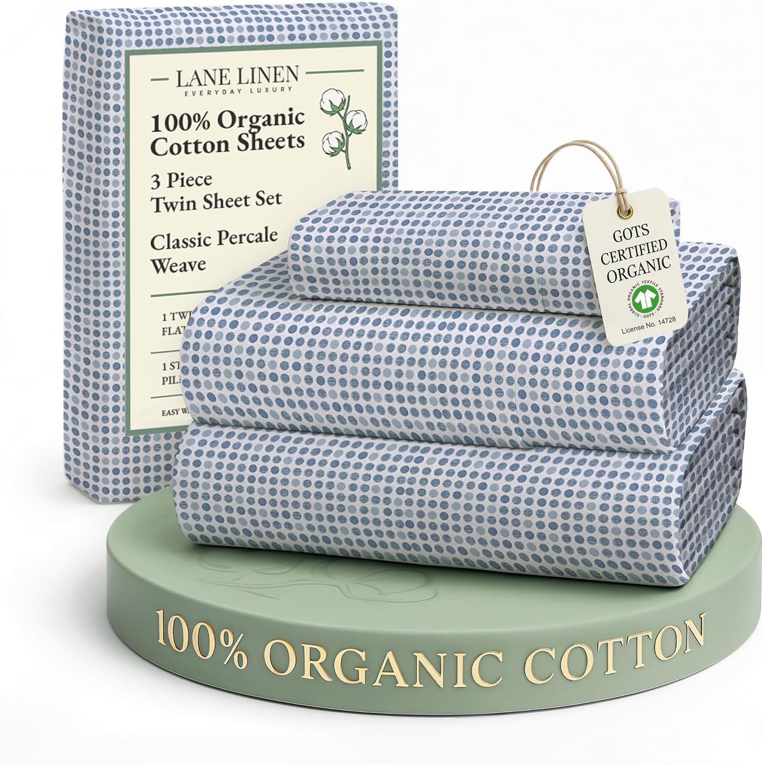LANE LINEN Eco Friendly Cotton Queen Sheet Set