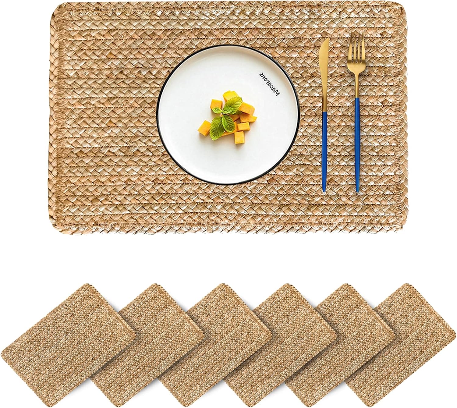 Woven Placemats Round Placemats Set Wicker Placemat