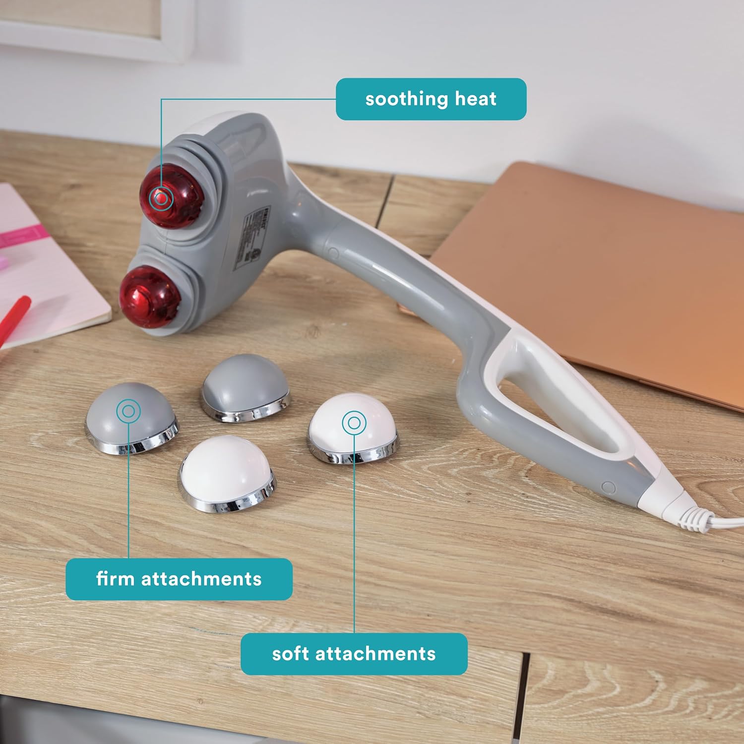 Homedics Back Massager - Heated Automatic Percussion Back