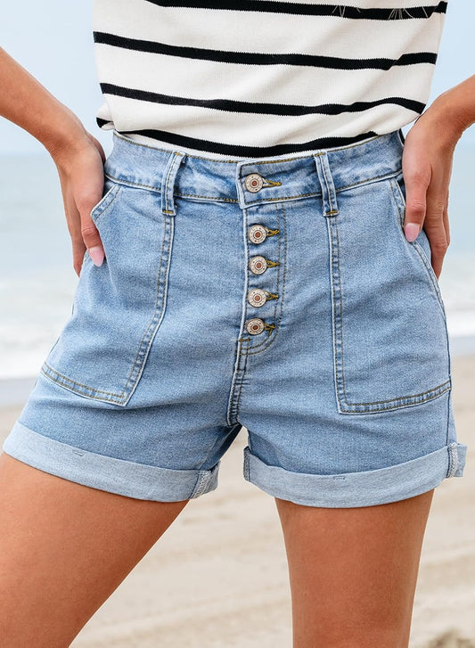 Sidefeel Womens Jean Denim Shorts