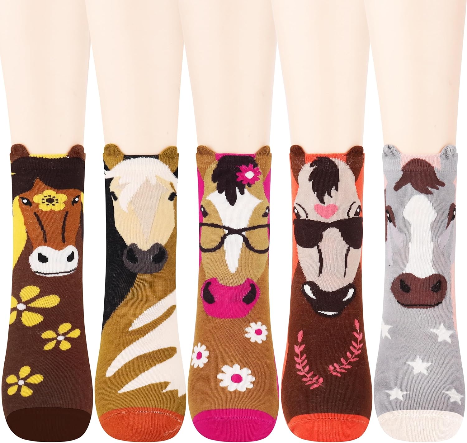 Jeasona Women's Cat Socks Cute Animal Socks