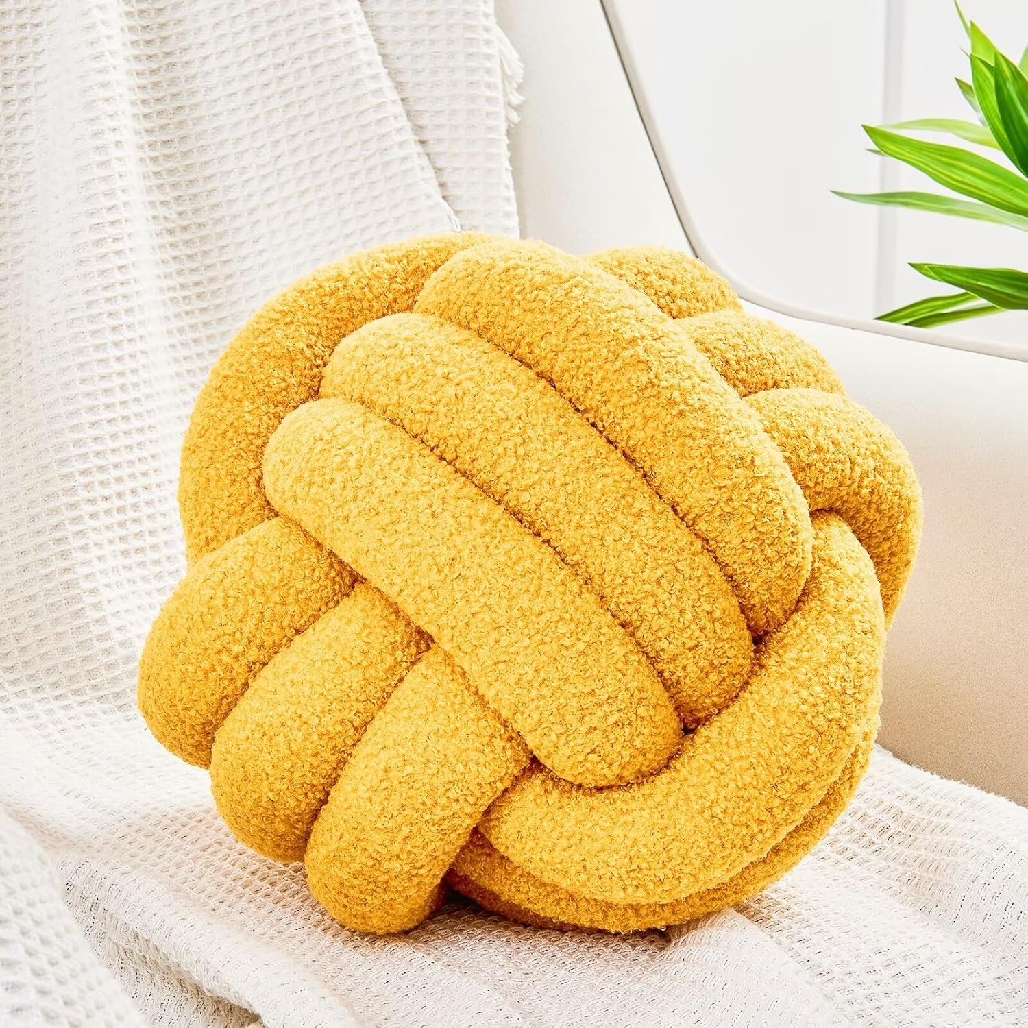 Uvvyui Knot Pillow Ball Soft Home Decorative