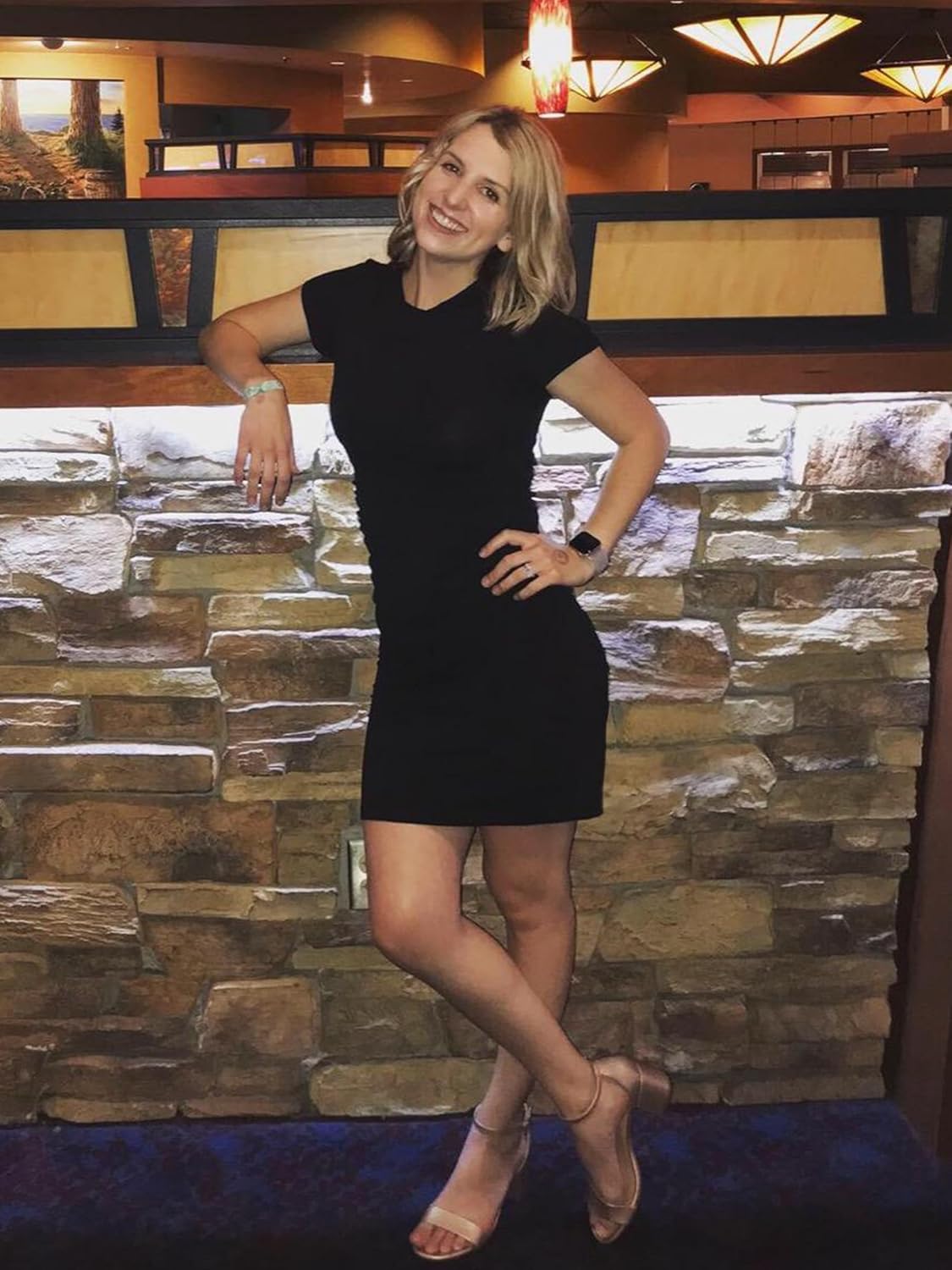 Missufe Women's Short T Shirt Dress