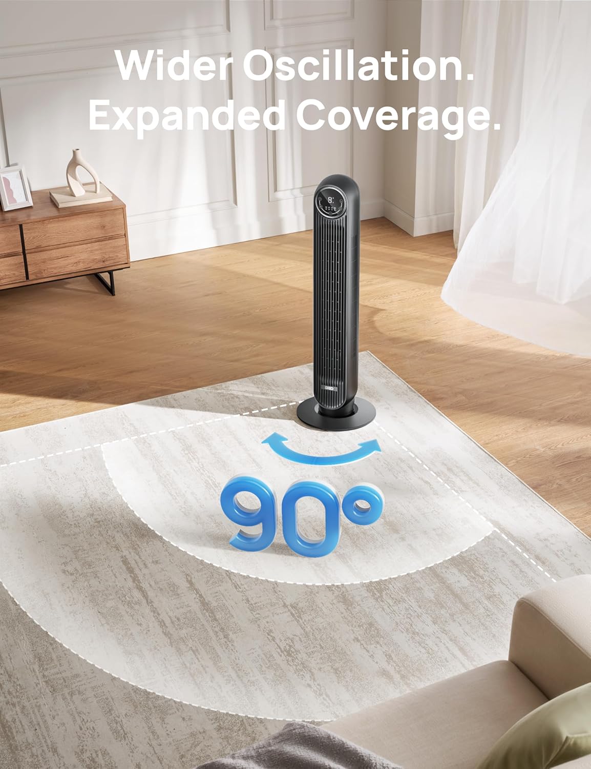 Dreo Tower Fan  Oscillating Bladeless