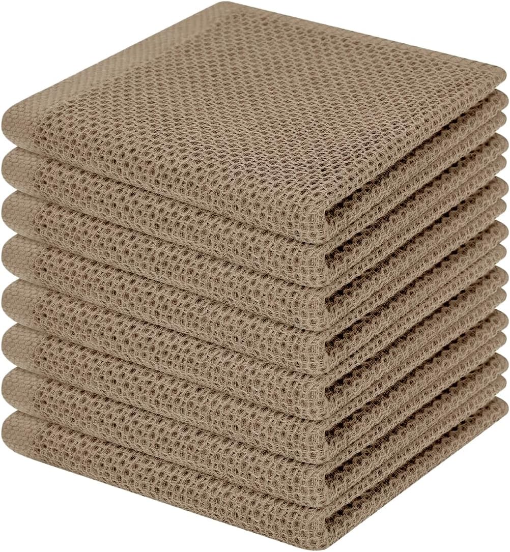 Homaxy 100% Cotton Waffle Dish Cloths