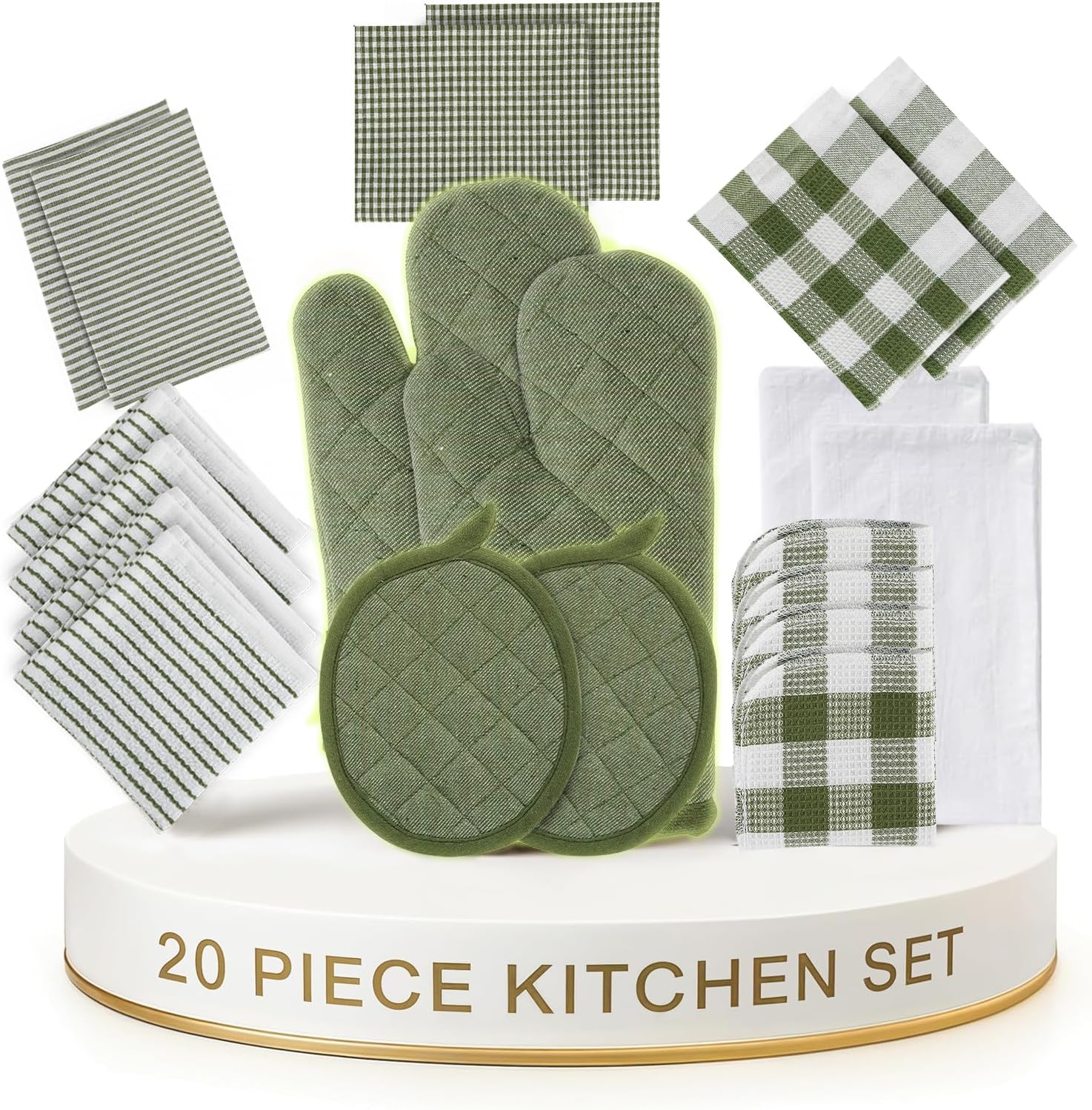 LANE LINEN Kitchen Towels and Dishcloths Sets