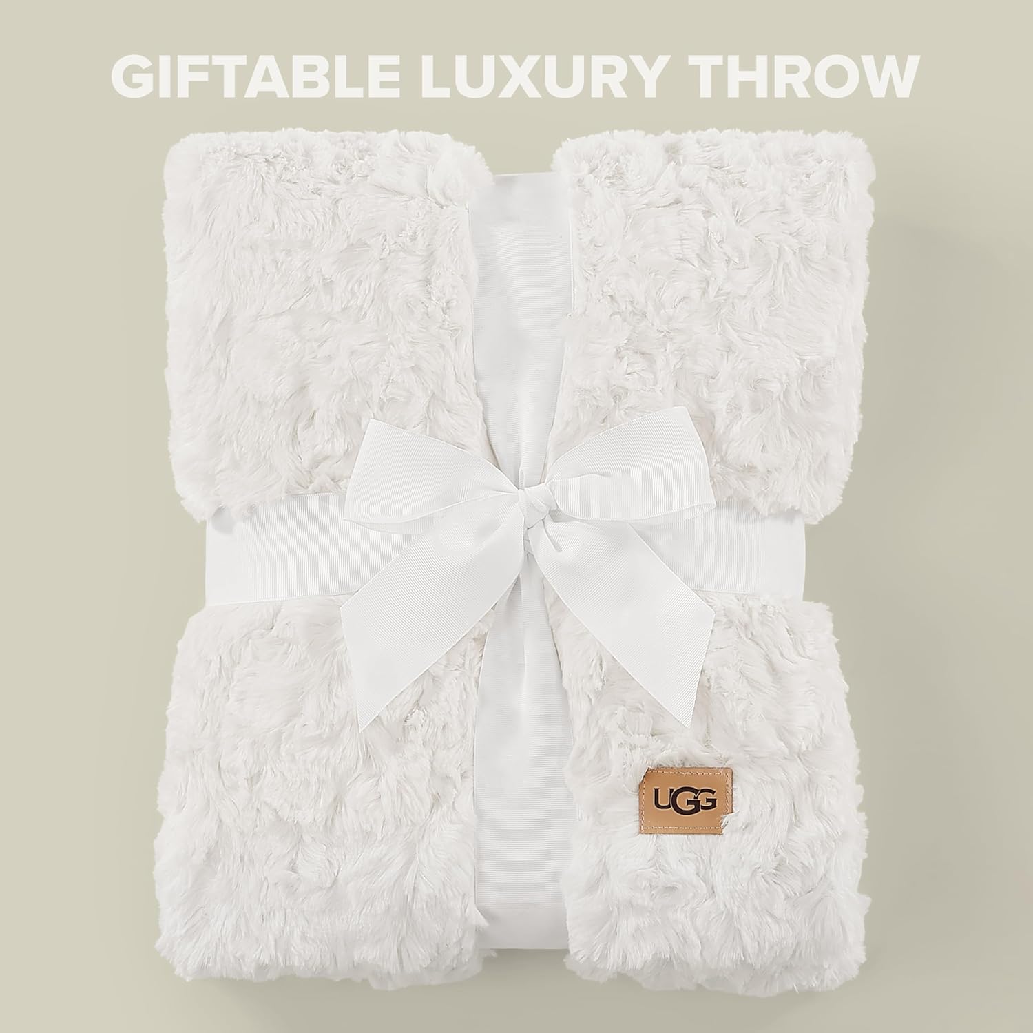 UGG Adalee Faux Fur Throw Blanket Luxury Lightweight