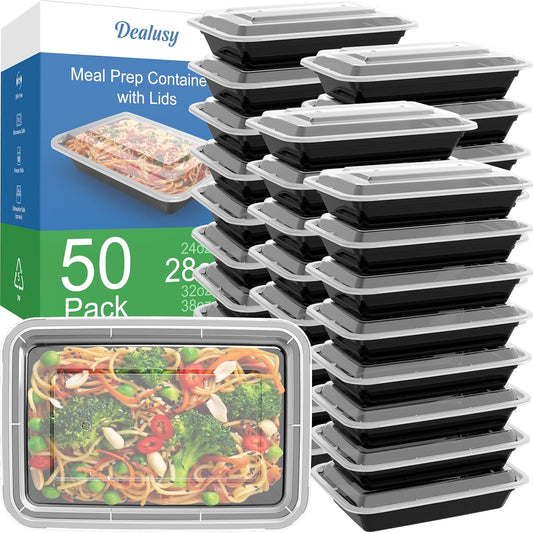 28 oz Meal Prep Containers Reusable with Lids