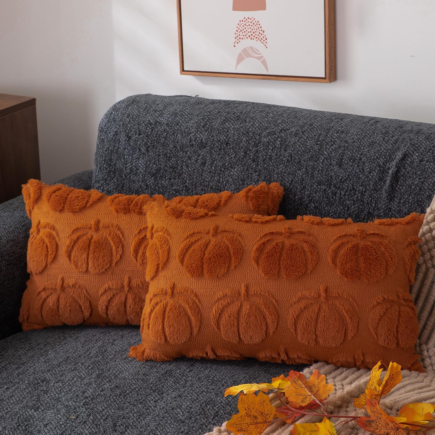 DFXSZ Fall Pillow Covers 18x18 Set of 2 Fall Decorations