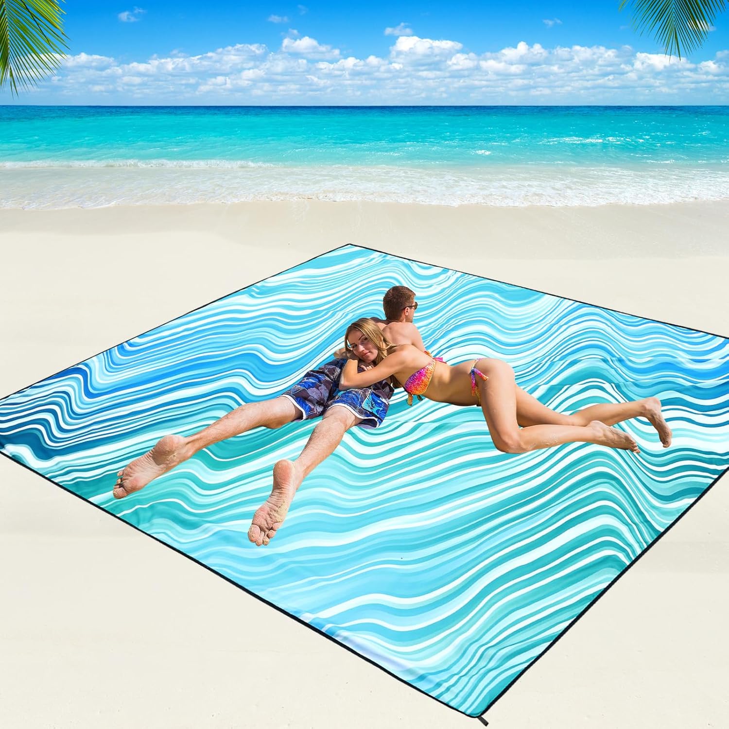 Beach Blanket Waterproof Sandproof Beach Mat