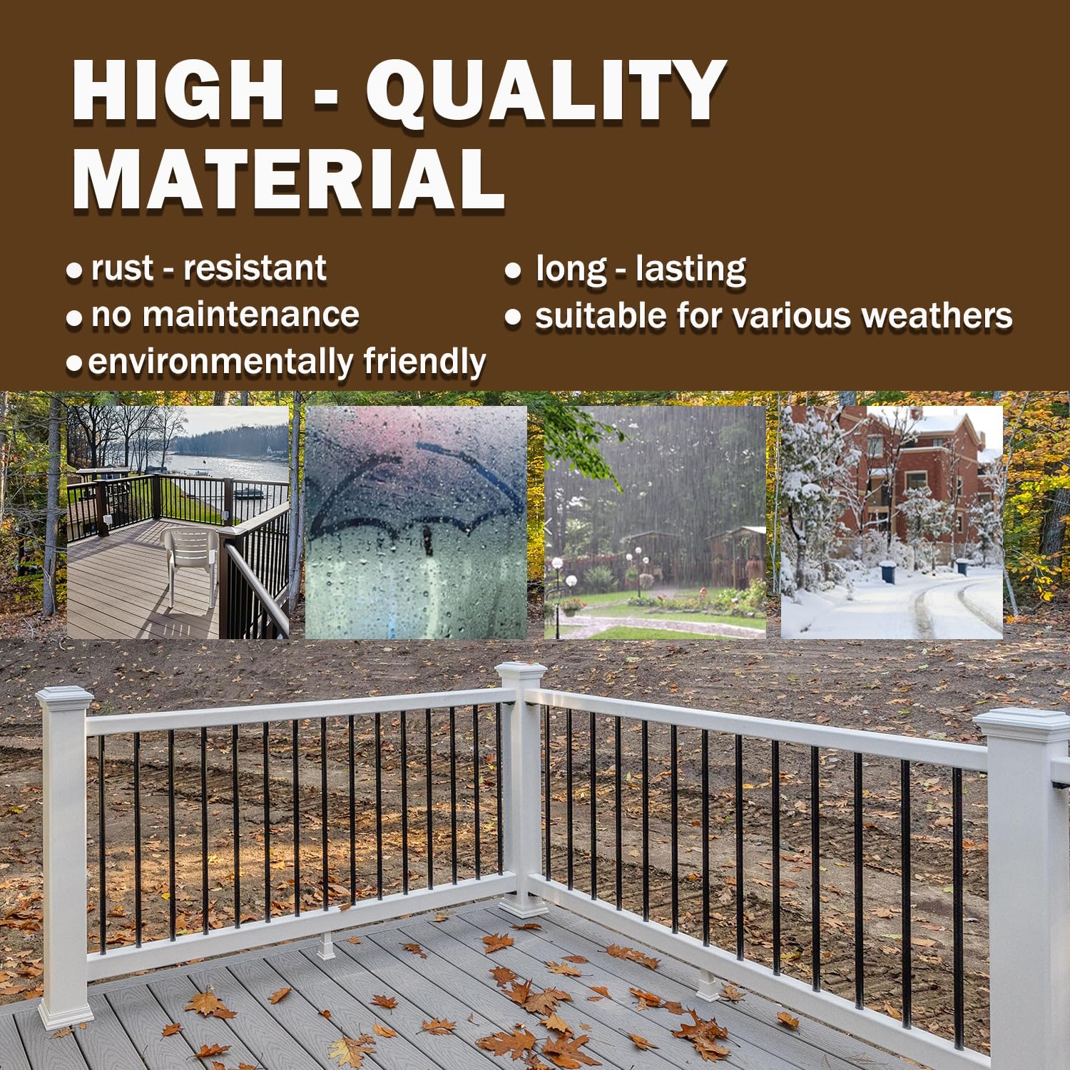 HYPERGIANT 105 Pack 26" Aluminum Deck Balusters