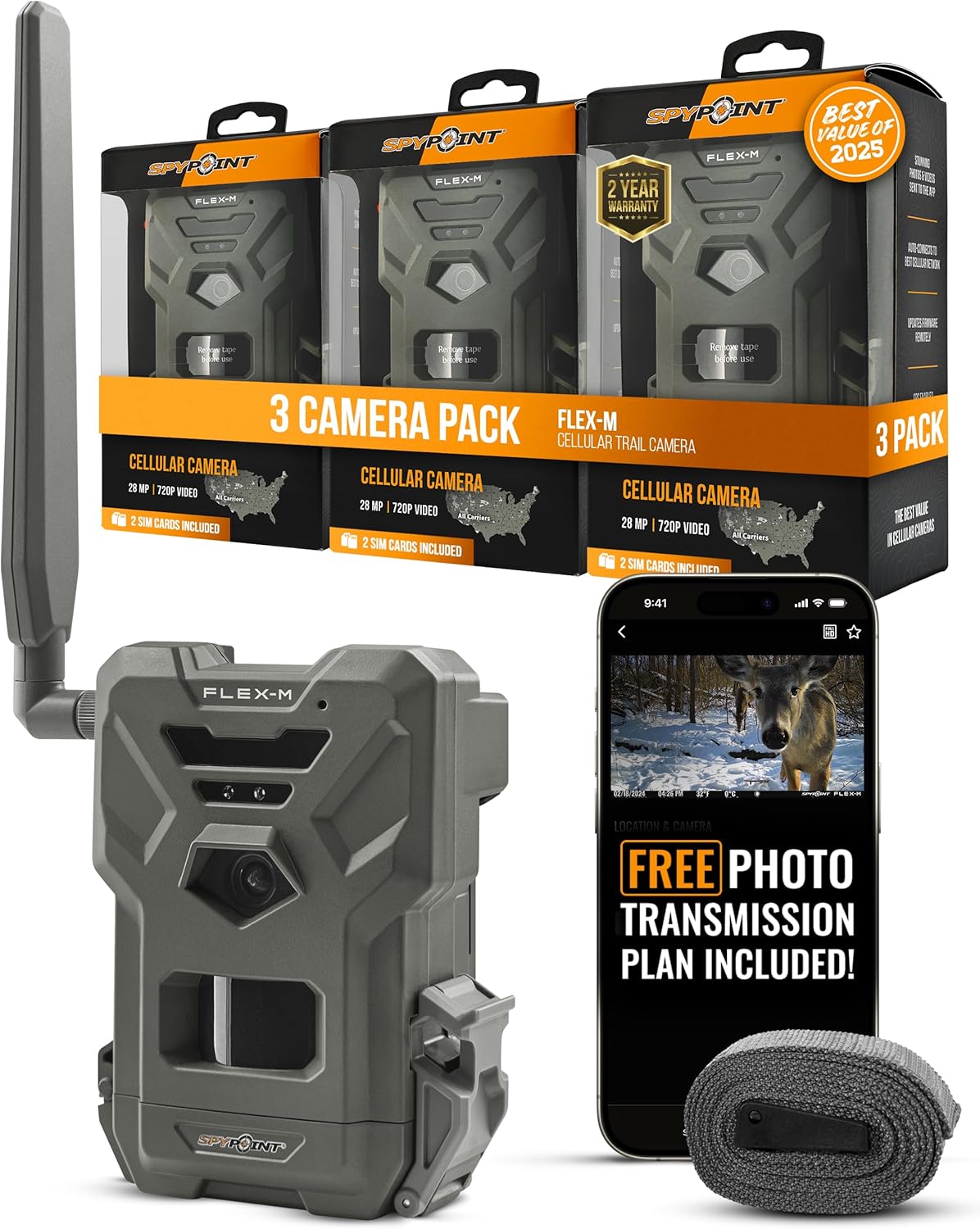 SPYPOINT Flex-M Cellular Trail Cameras