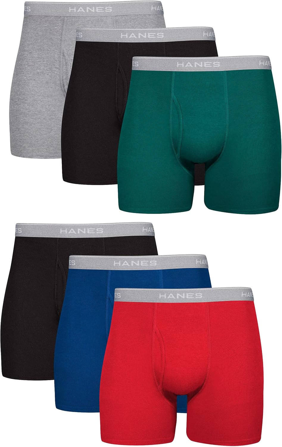 Hanes Men’s Boxer Briefs Cool Dri Cotton