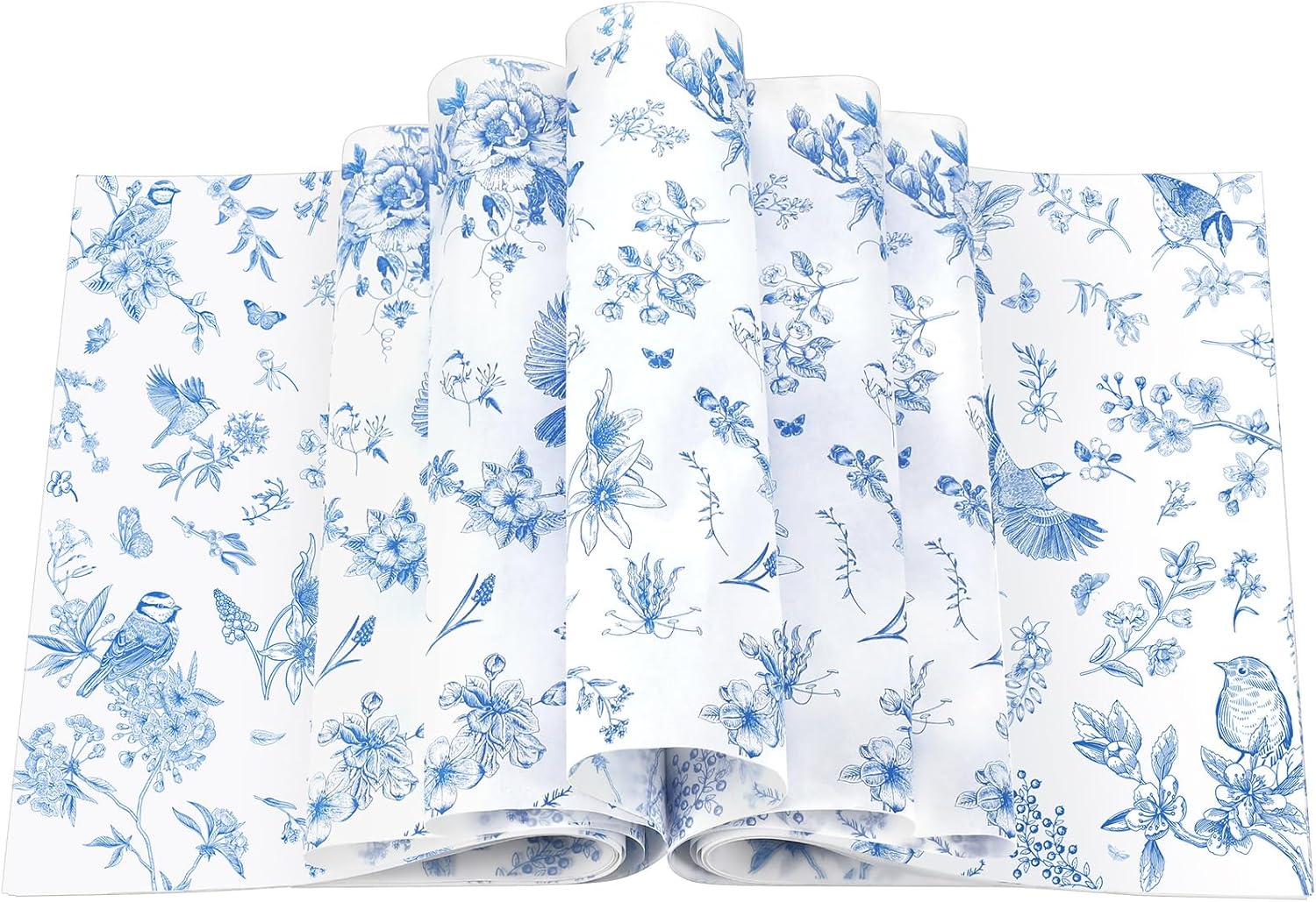 Floral Wax Paper Sheet for Food Chinoiserie