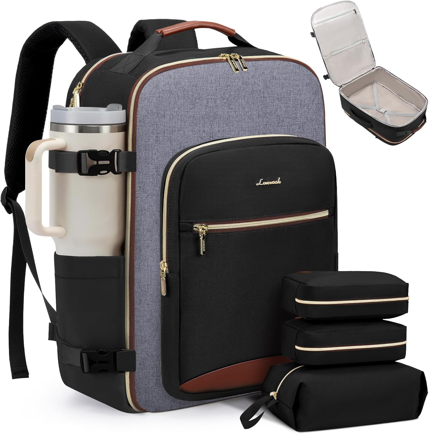 LOVEVOOK 40L Travel Backpack for Women & Men