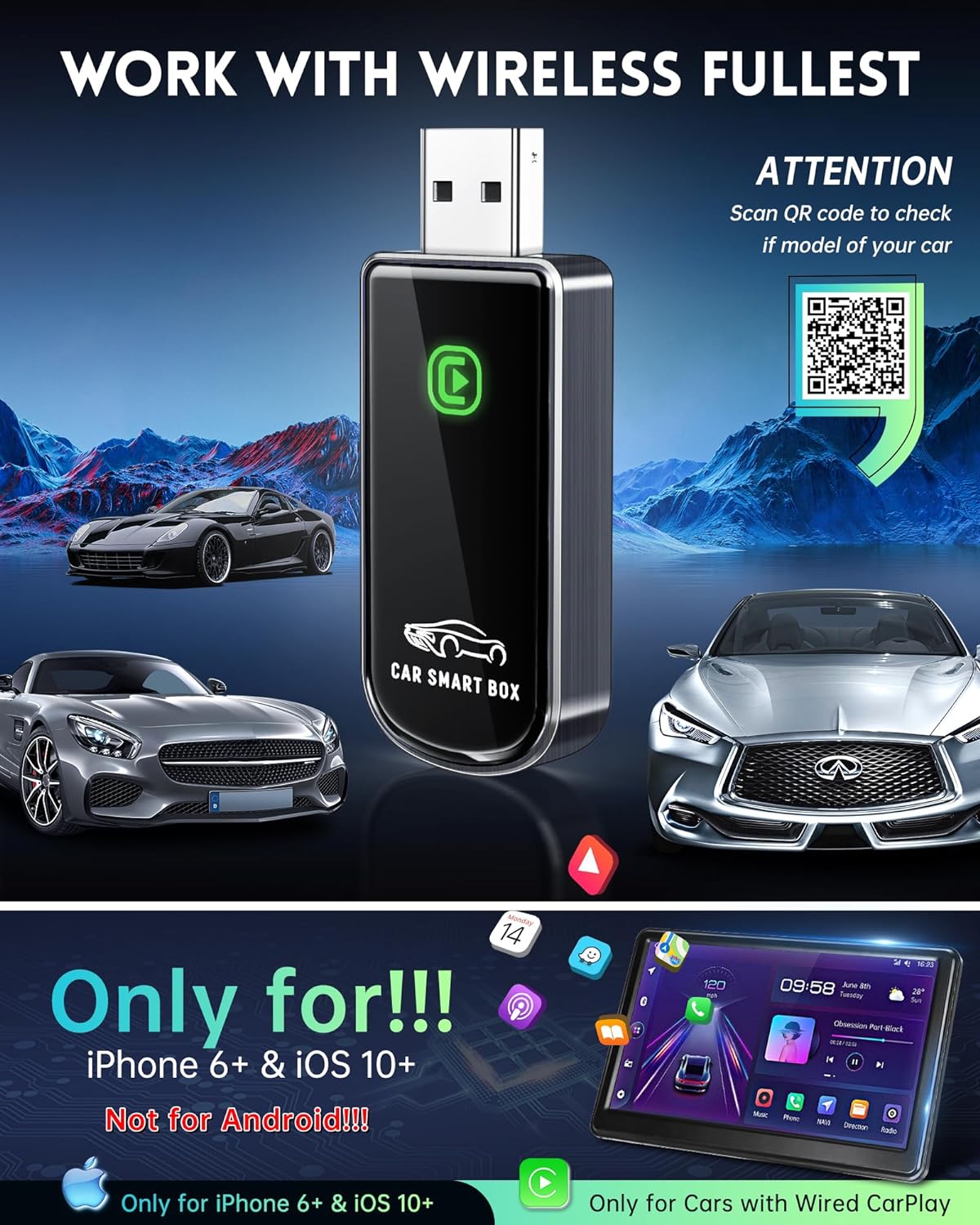 Wireless CarPlay Adapter Mini Edition Plug