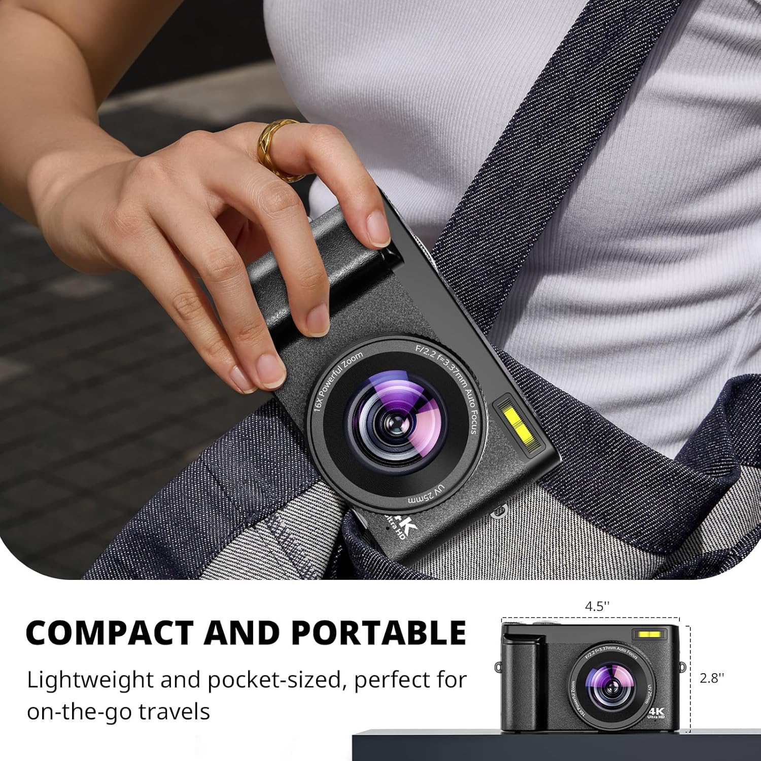 4K Digital Camera 48MP Vlogging Camera