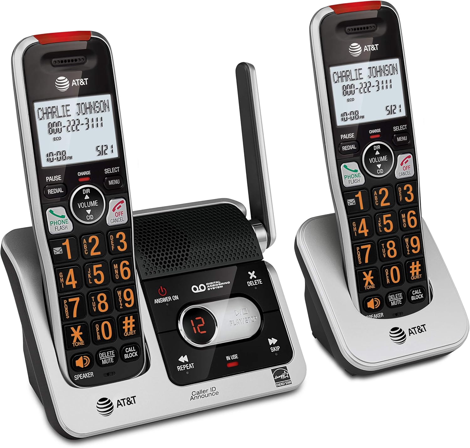 AT&T BL102-2 DECT Handset Cordless Phone for Home