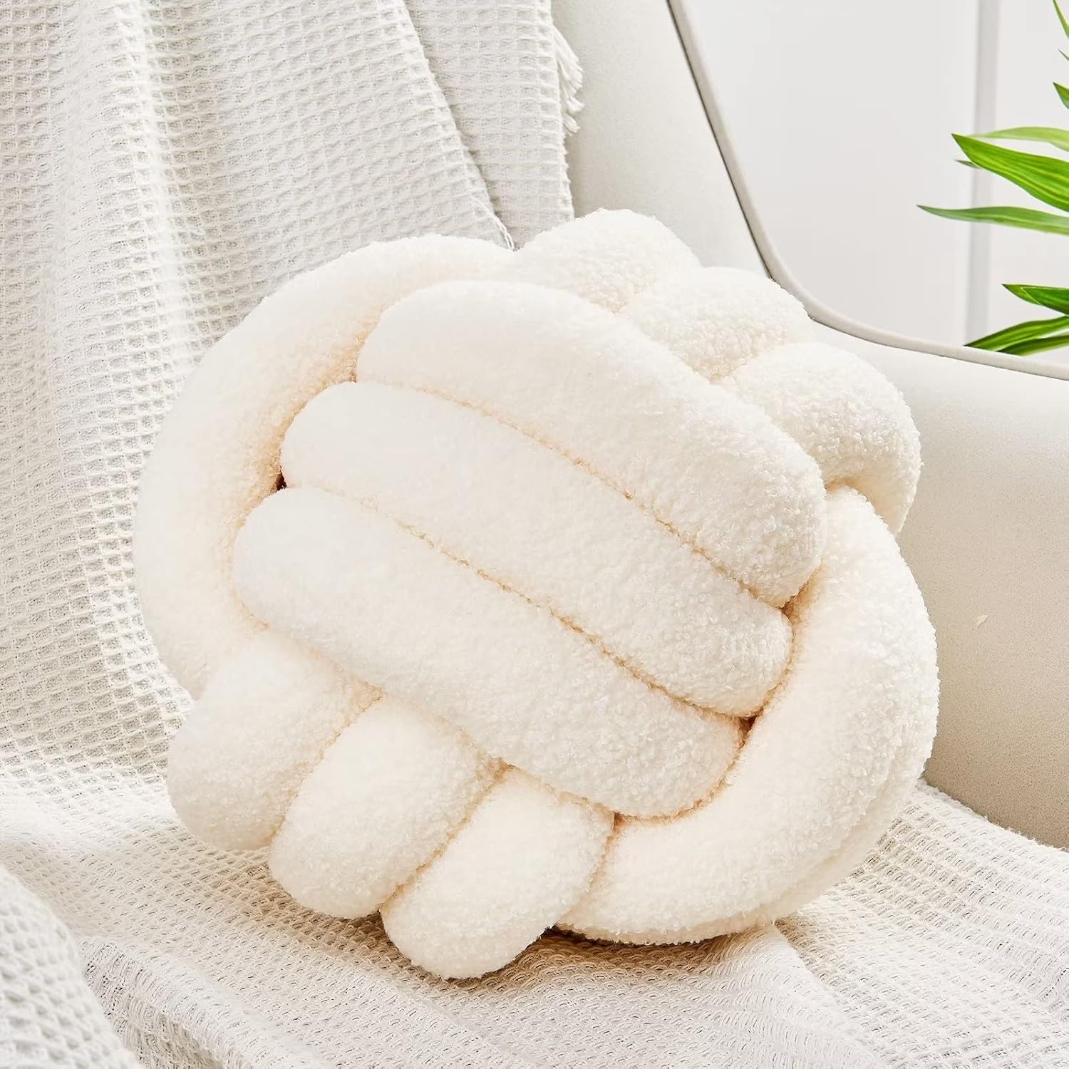 Uvvyui Knot Pillow Ball Soft Home Decorative
