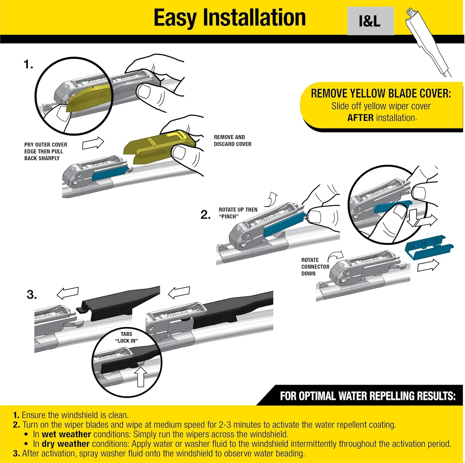 Rain-X Latitude 2-In-1 Water Repellent Wiper Blades