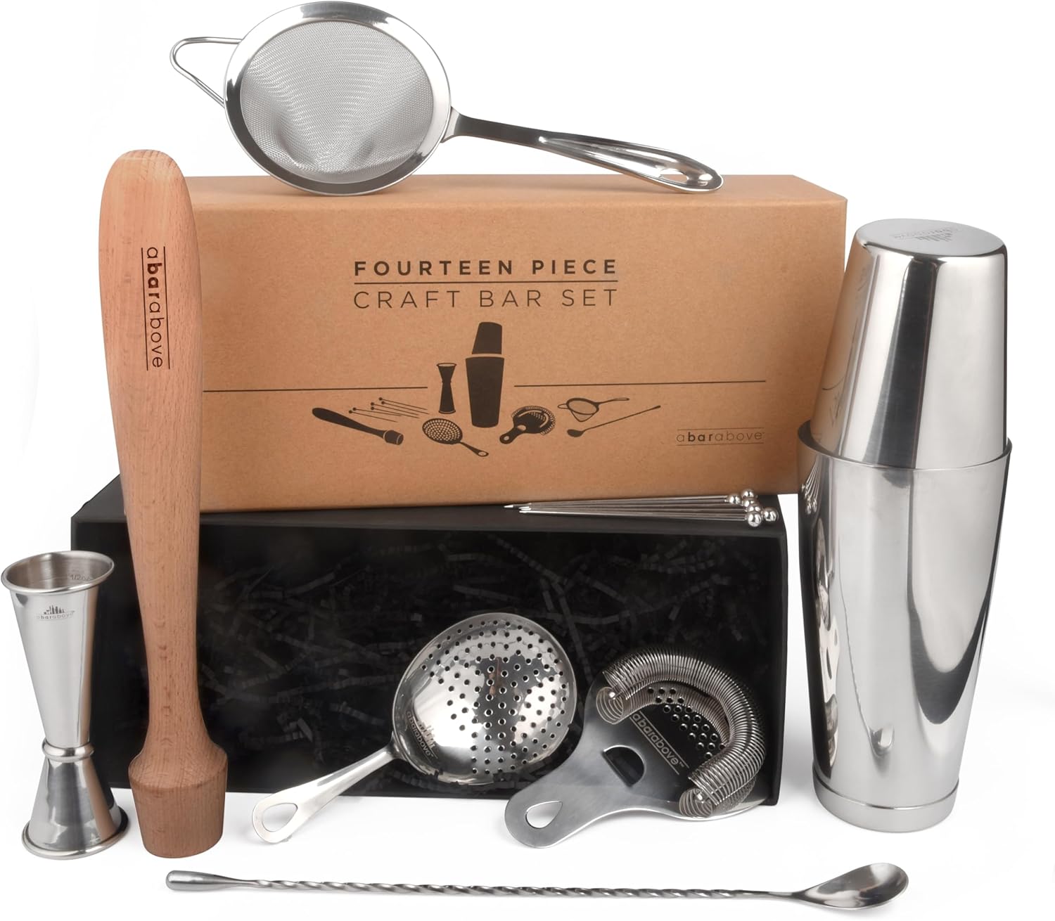 A Bar Above Stainless Steel Bartender Kit