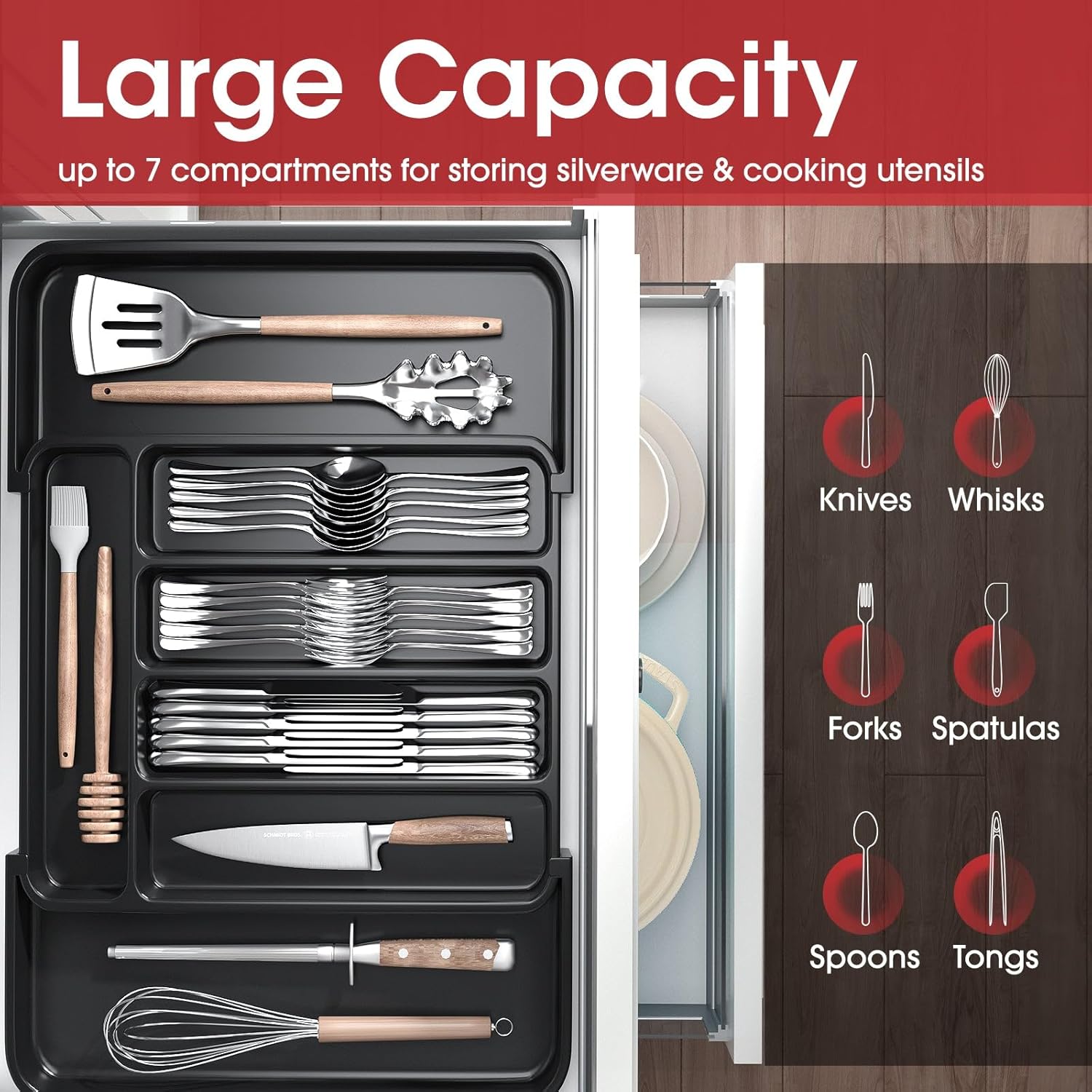 Aujen Silverware Organizer