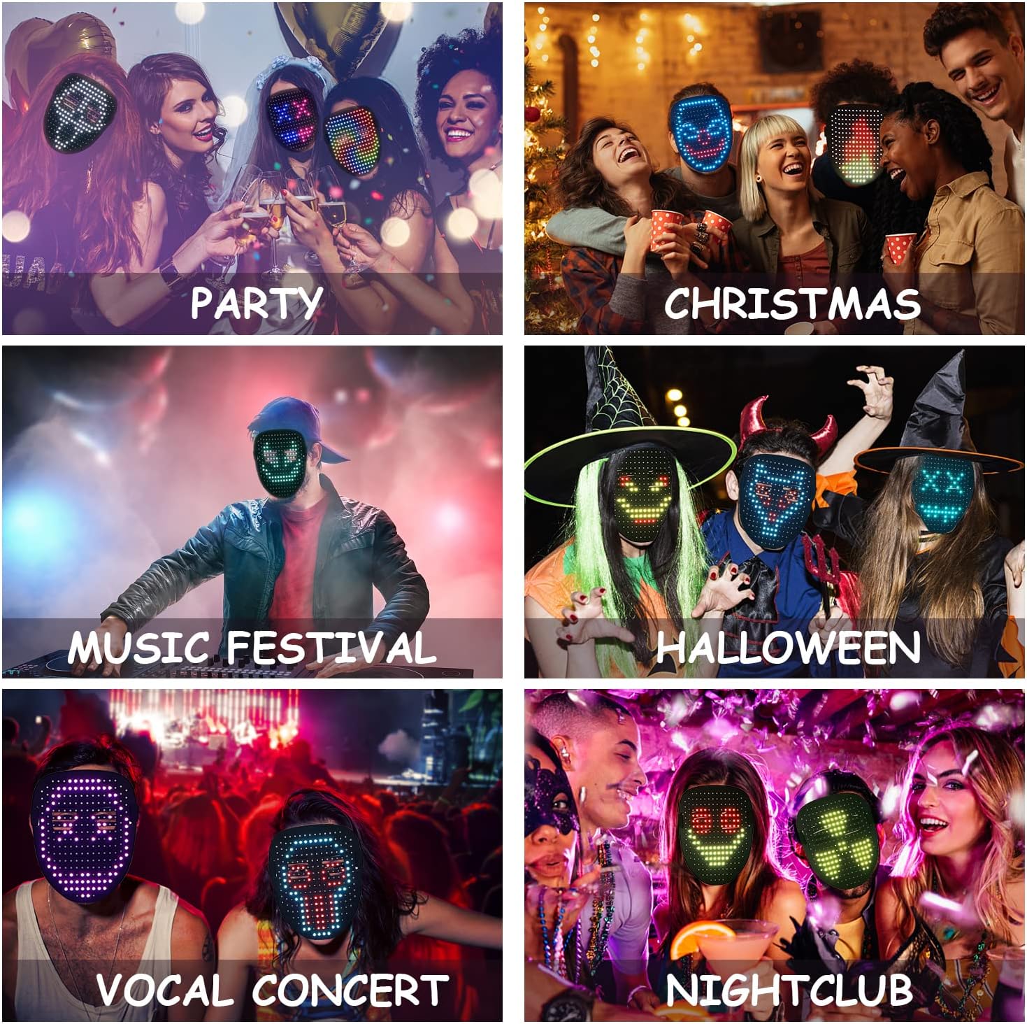 Depointer Life Led Mask with Gesture Sensing