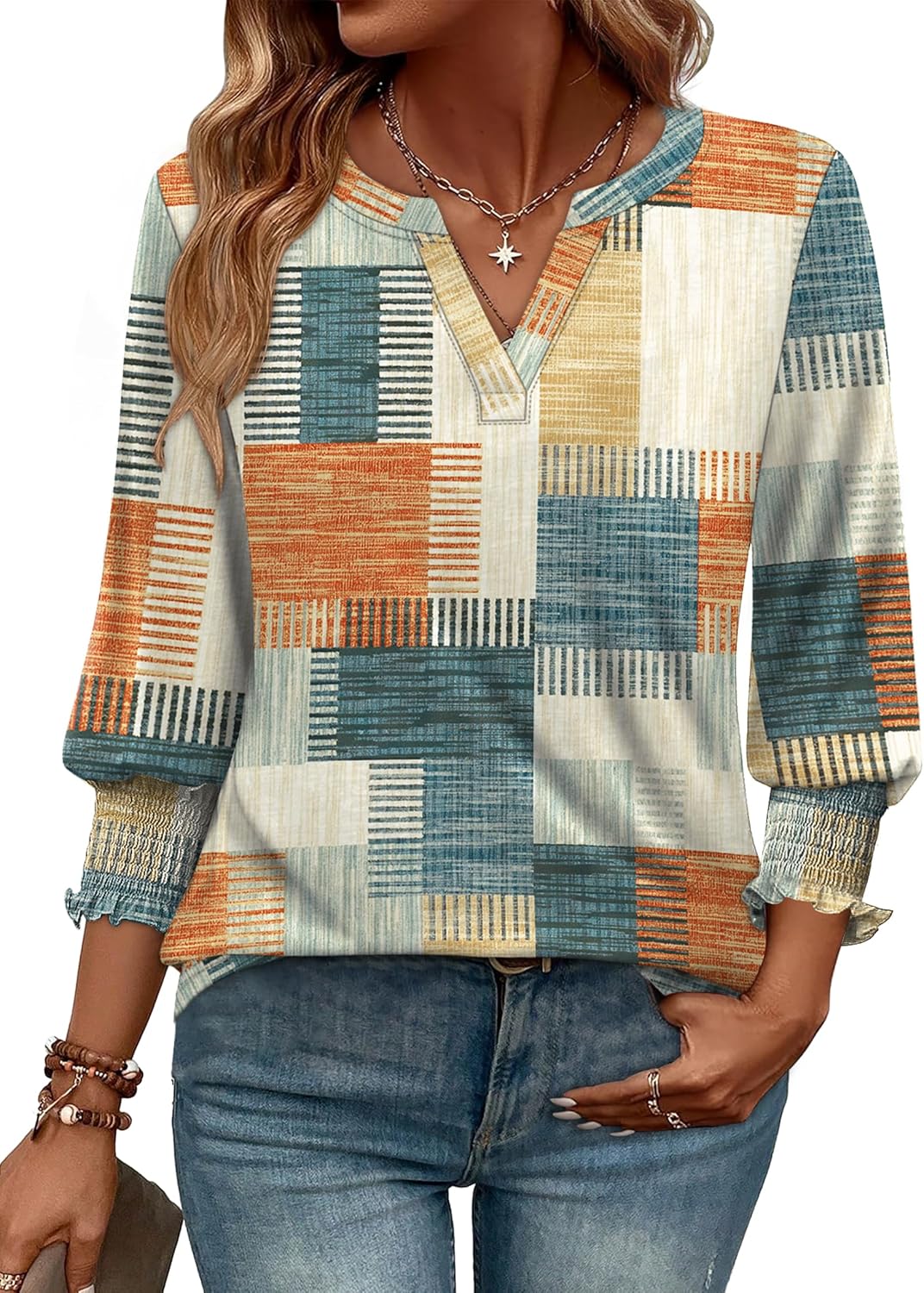 Trendy Summer Fall Blouse for Women