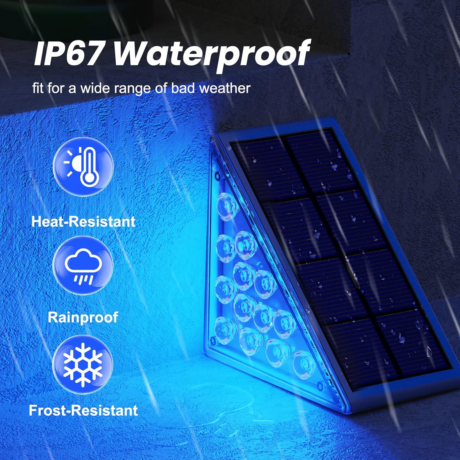 NIORSUN Solar Step Lights for Outside