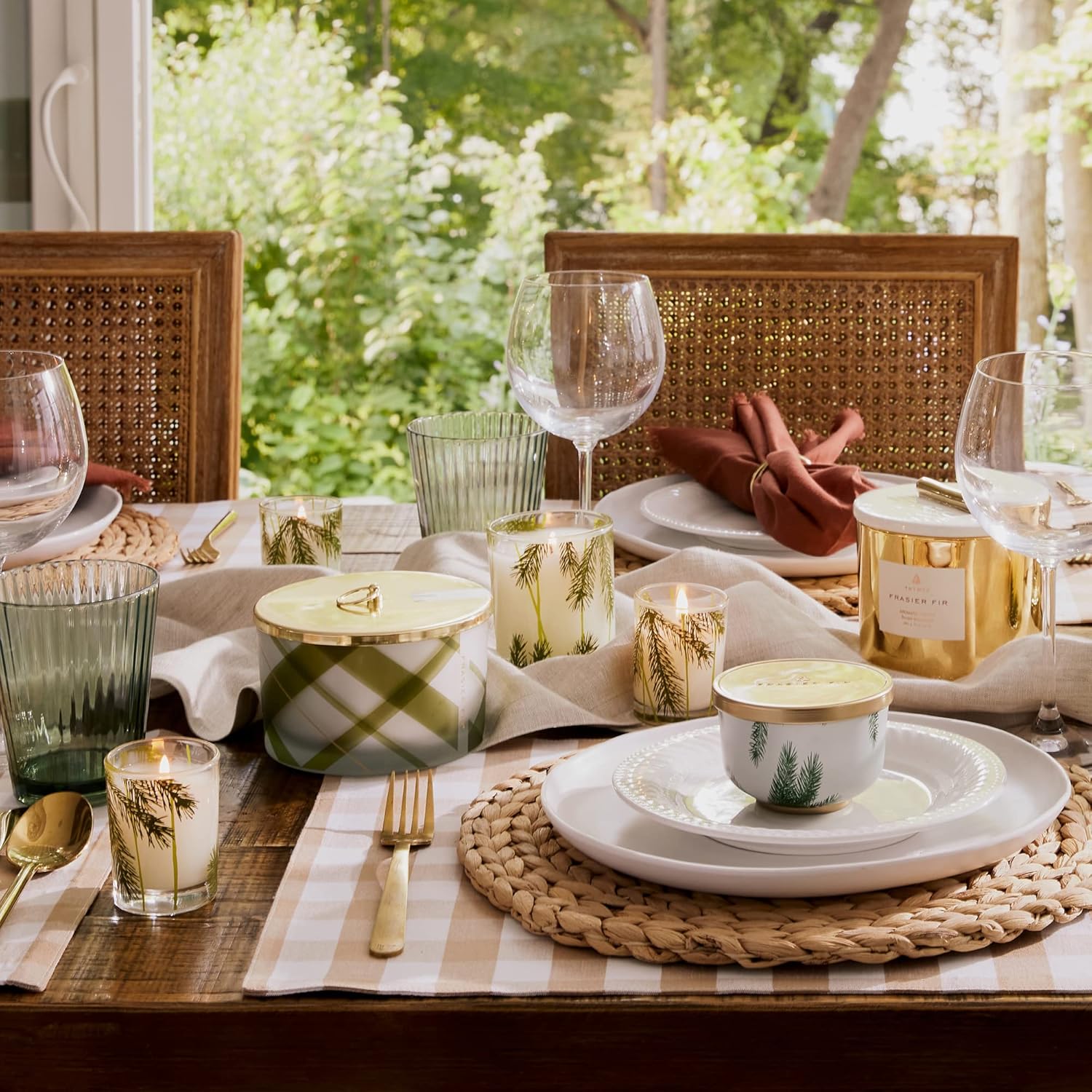 Thymes Frasier Fir Pine Needle Candle for Home