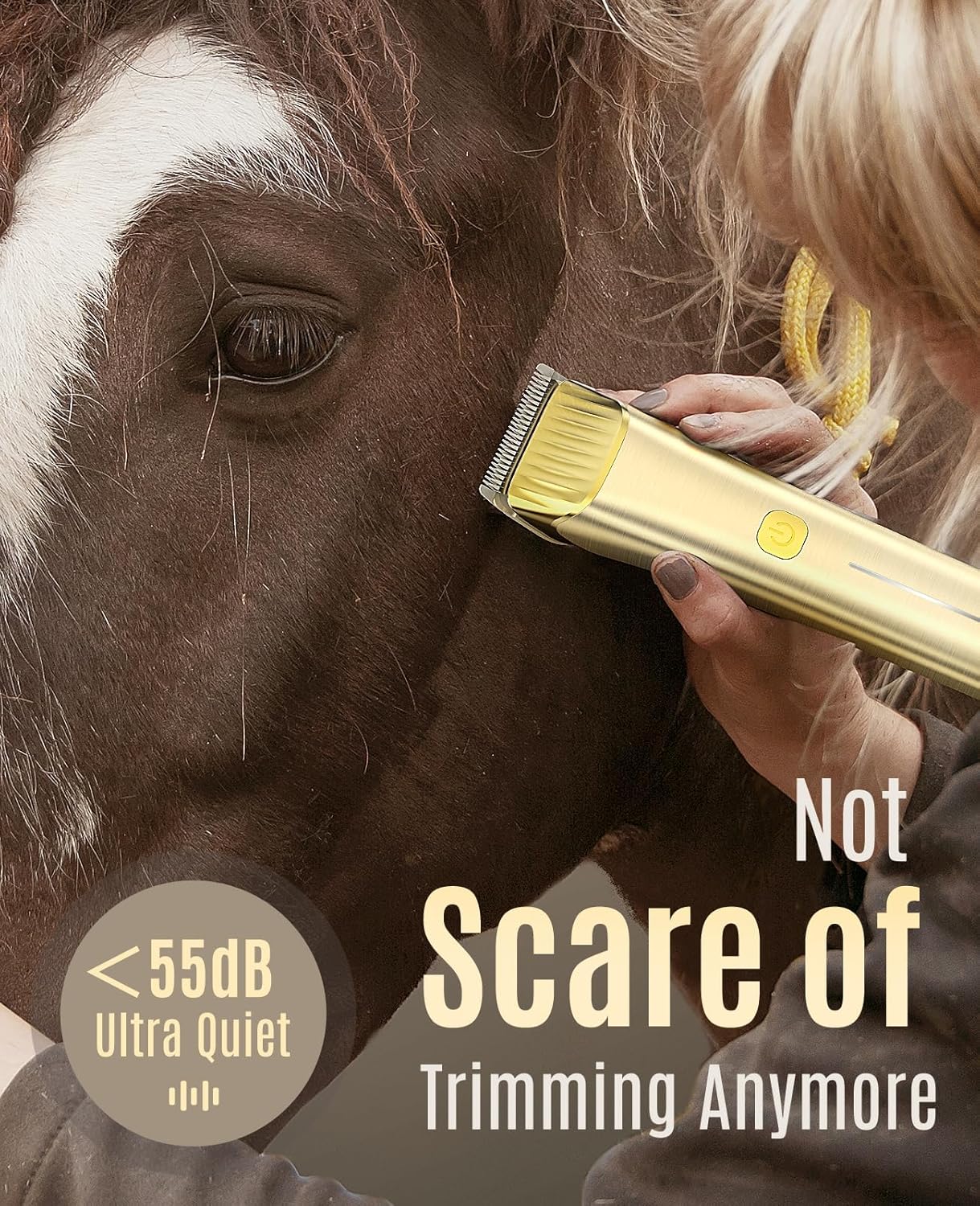 oneisall Cordless Horse Clippers Trimmer Shaver Kit