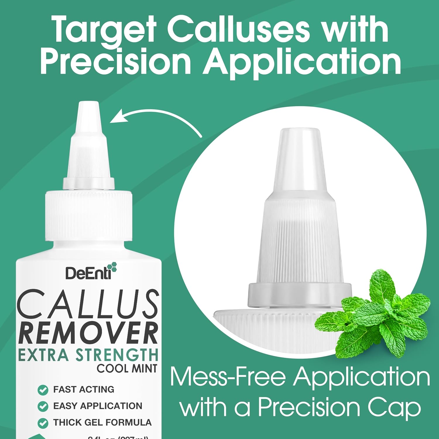 DeEnti Callus Remover for Feet Extra Strength Foot Callus Remover Gel