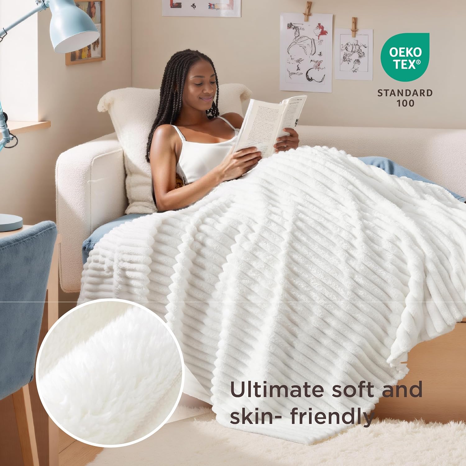 Bedsure GentleSoft Throw Blanket