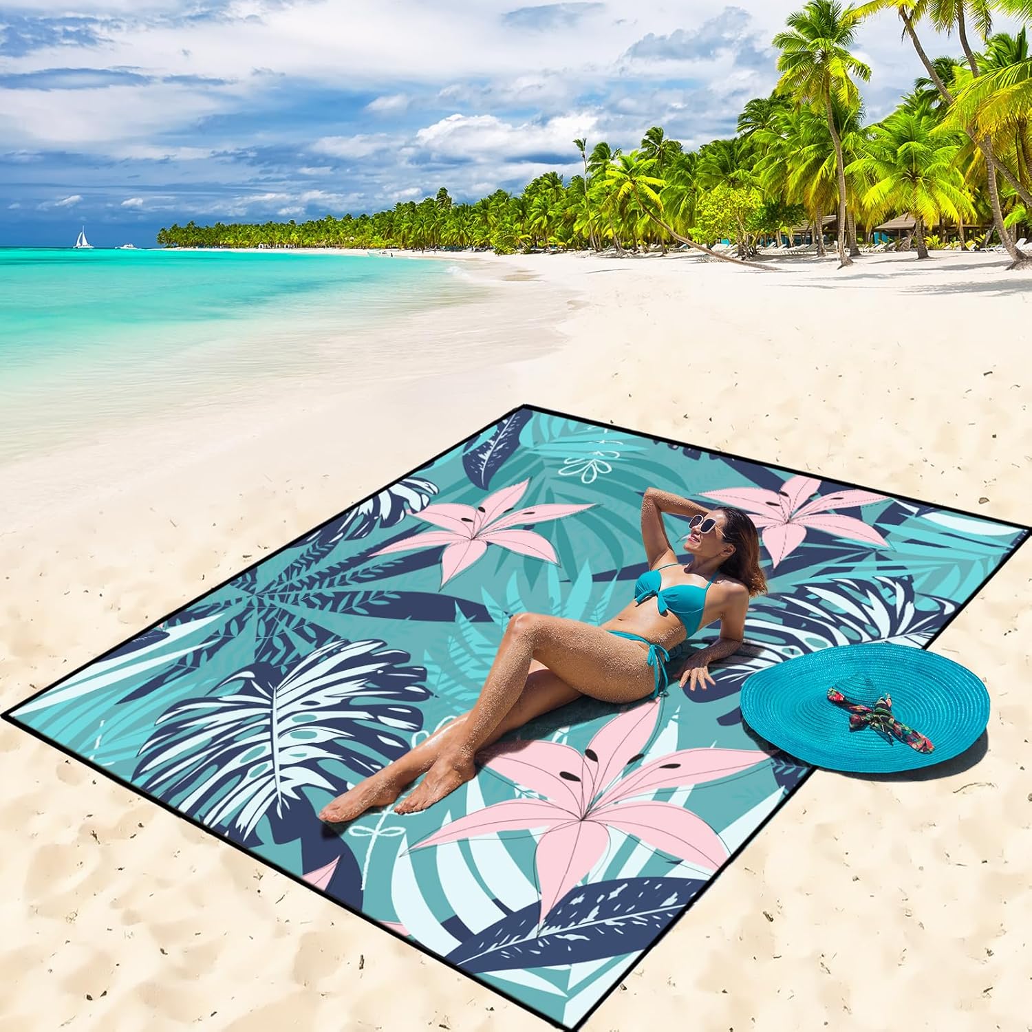 Beach Blanket Waterproof Sandproof Beach Mat