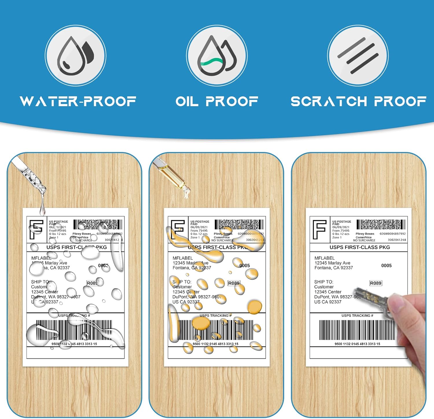 MFLABEL Shipping Labels for Rollo Zebra