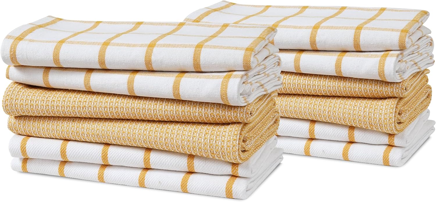 LANE LINEN Kitchen Towels and Dishcloths Sets