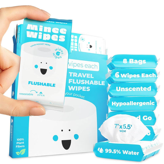 Impossibly Compact Travel Flushable Wipes