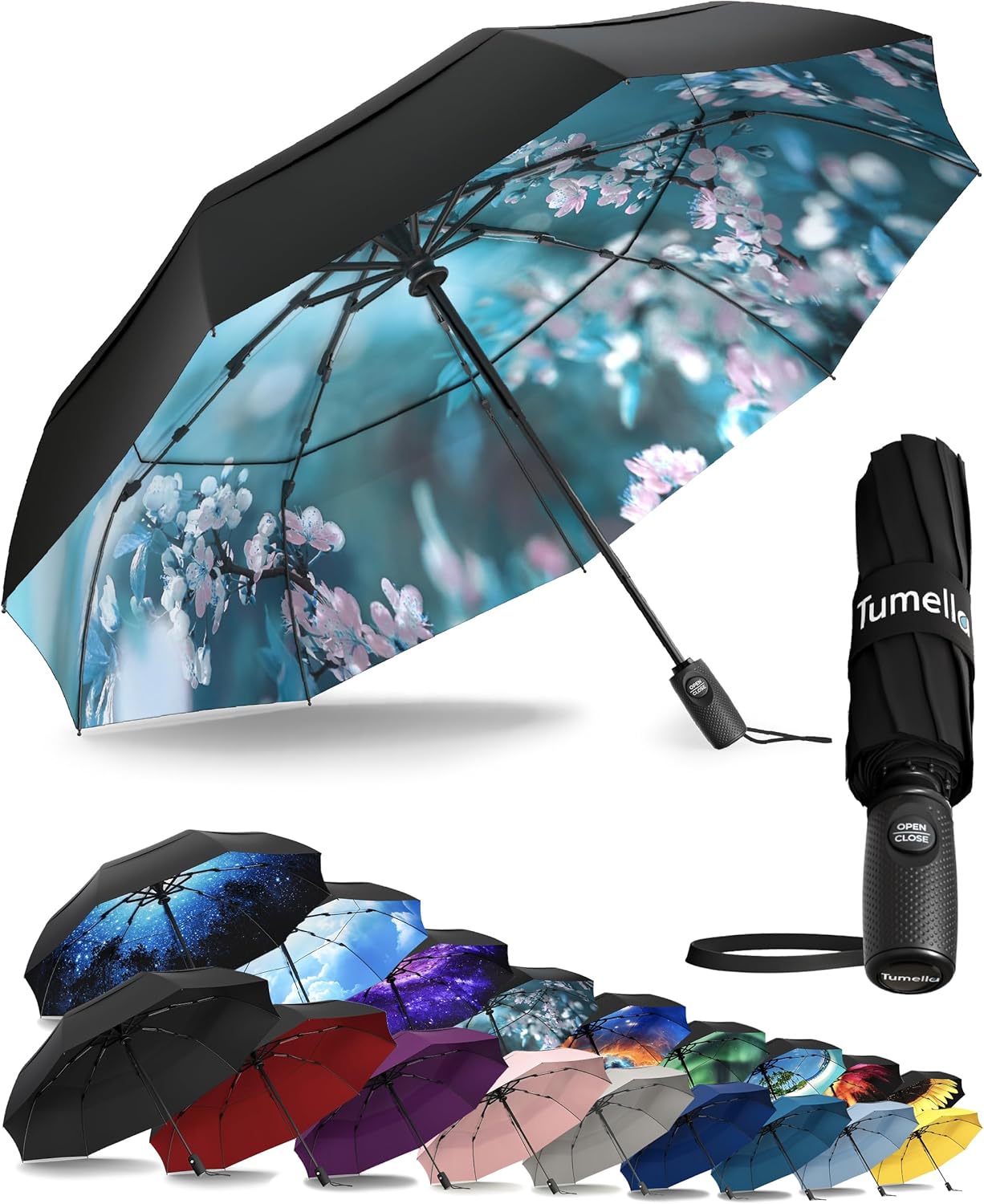 TUMELLA Windproof Travel Umbrella