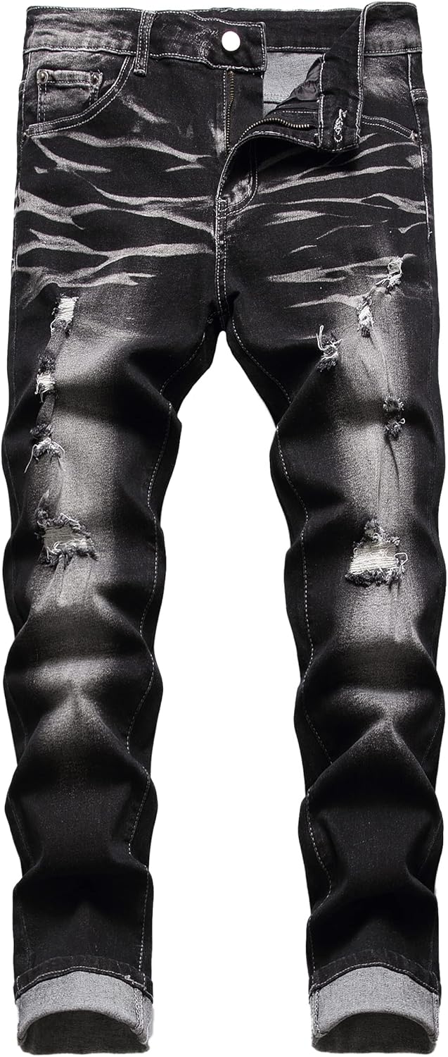 JUNBAOSS Men's Slim Fit Stretch Jeans for Men