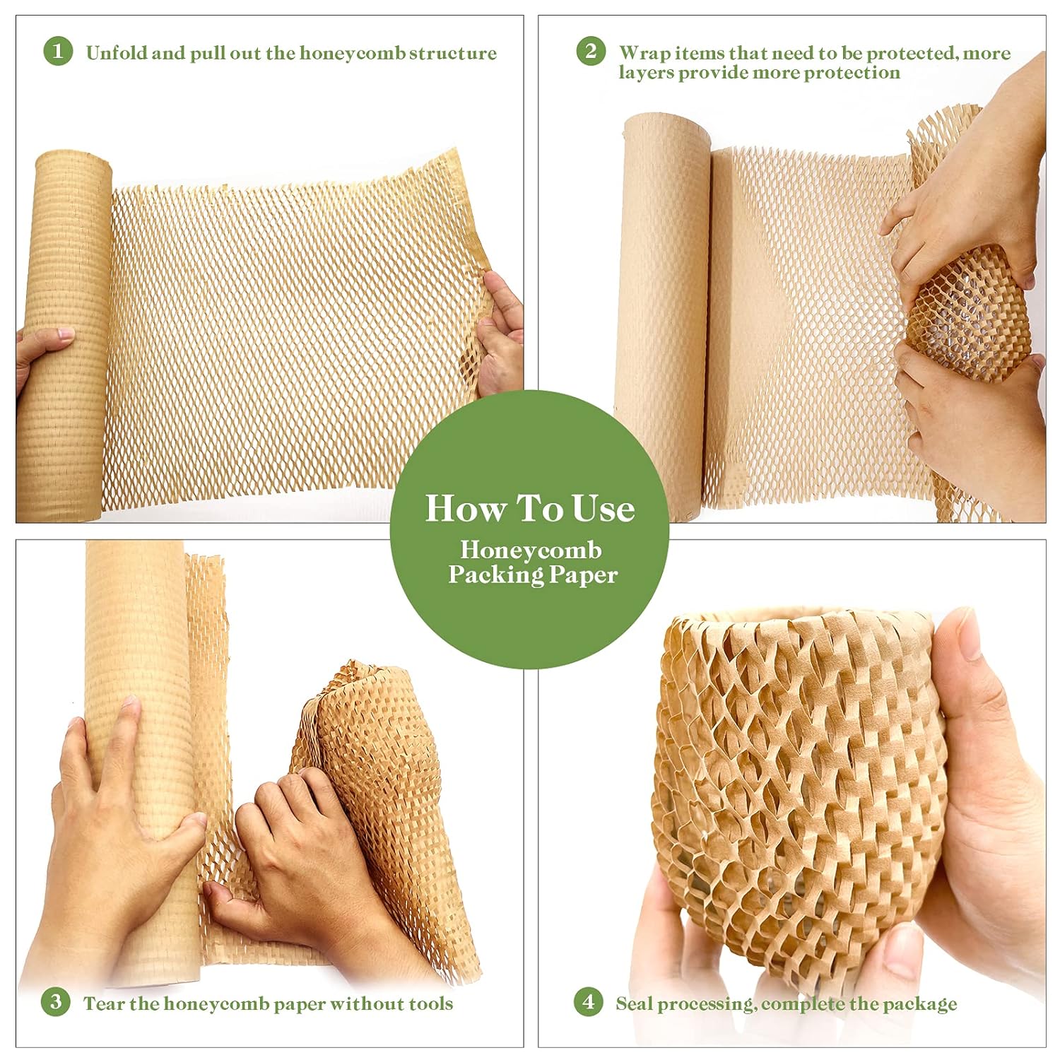 Honeycomb Cushion Wrap for Packaging Items