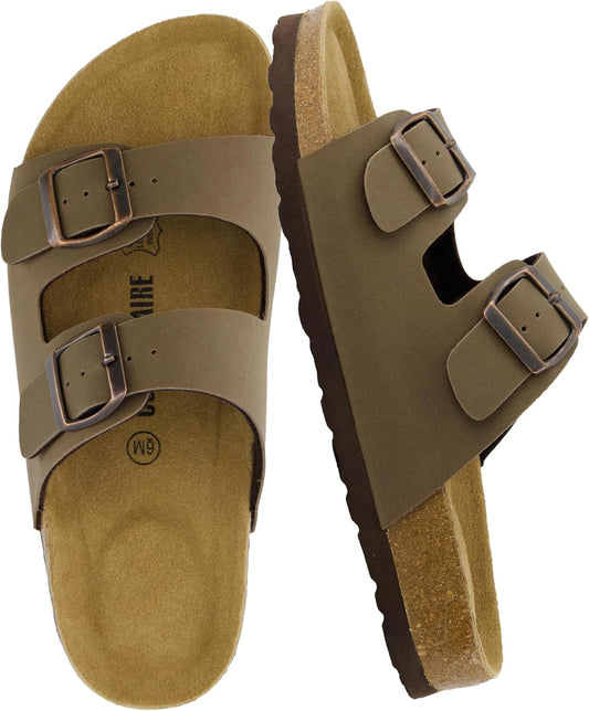 CUSHIONAIRE Women's Cork Footbed Sandals