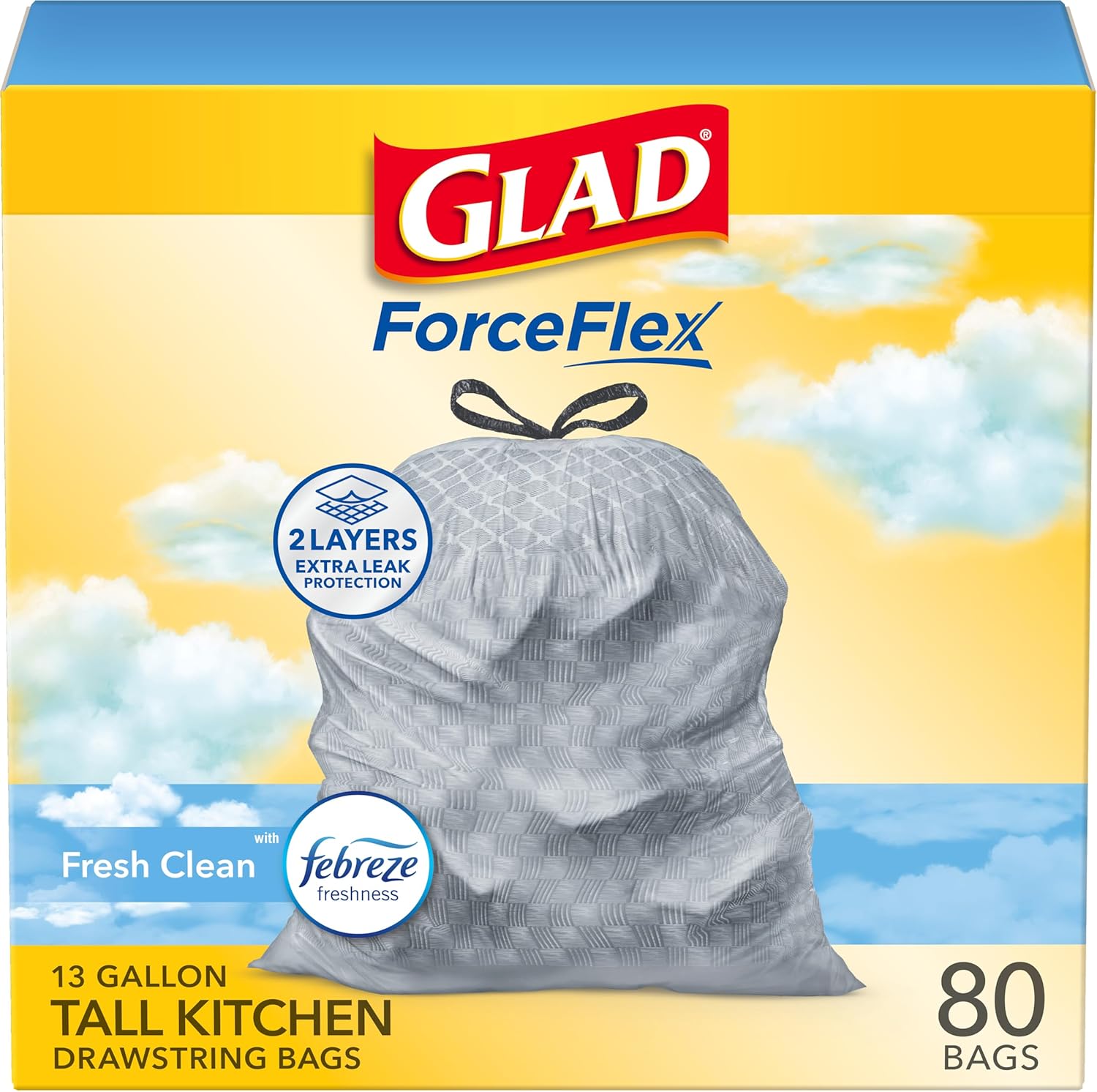 Glad Tall Kitchen Drawstring Trash Bags