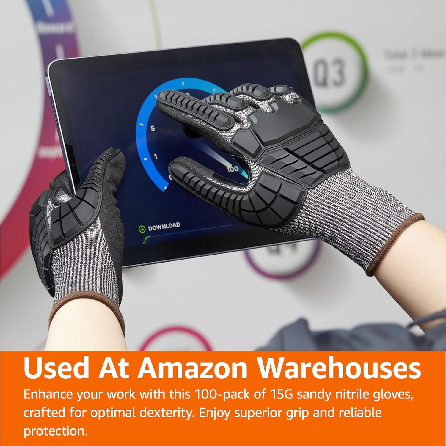 Cut Level A2, ANSI Level A4, Impact Protection Gloves